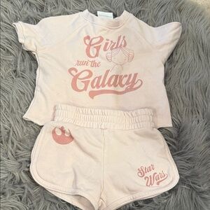Star Wars Pink Girls Galaxy Outfit